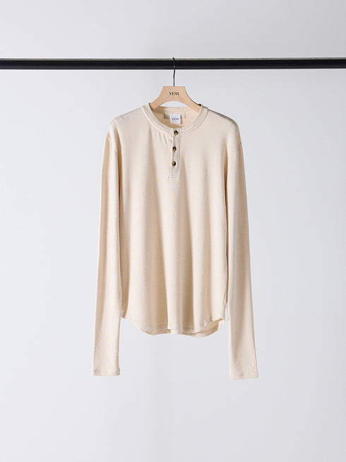 【 予約:10月上旬 】HENRY NECK LONG TEE /Y254-81110